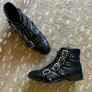 Mossimo studded belted ankle boots